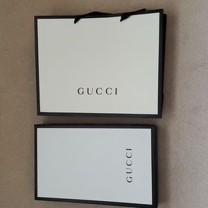 Gucci box and bag